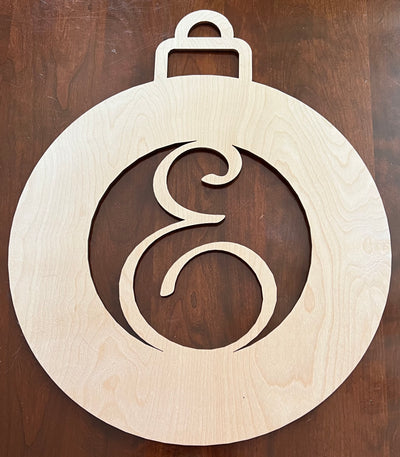 Custom Ornament Door Hanger with Monogram