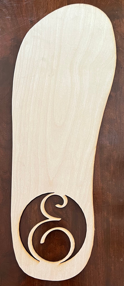 Custom Sandal/Flip Flop Door Hanger with Monogram