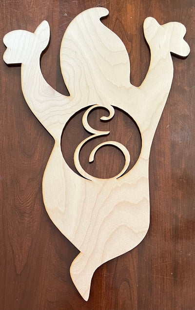 Custom Ghost Door Hanger with Monogram