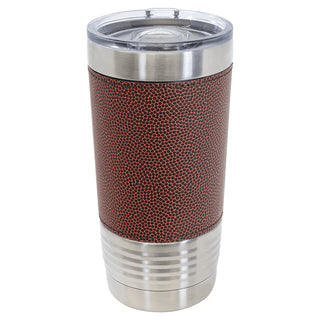 Football Leatherette Polar Camel Tumbler with Slider Lid