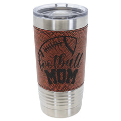 Football Leatherette Polar Camel Tumbler with Slider Lid - OnEdge Laser Creations LLC